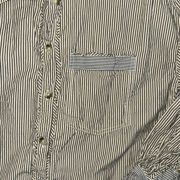 Free People| ‘Happy Hour’ Oxford Striped Button Down Shirt - Picture 11 of 12